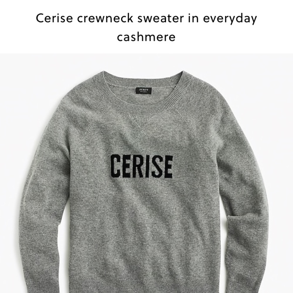ISO: jcrew cerise sweater